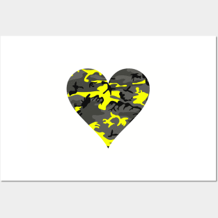 Camouflage Yellow Colorful pattern 2020 Posters and Art